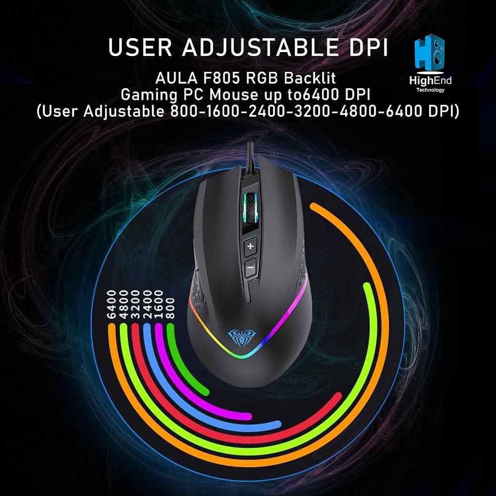 AULA F805 USB Gaming Mouse