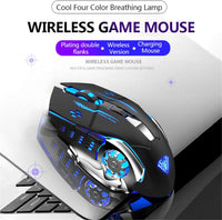 AULA SC100 Gaming Mouse Wireless ( White And Black )