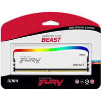 Kingston FURY Beast RGB 8GB (1 x 8GB) 3600MHz DDR4 RAM Special Edition - White