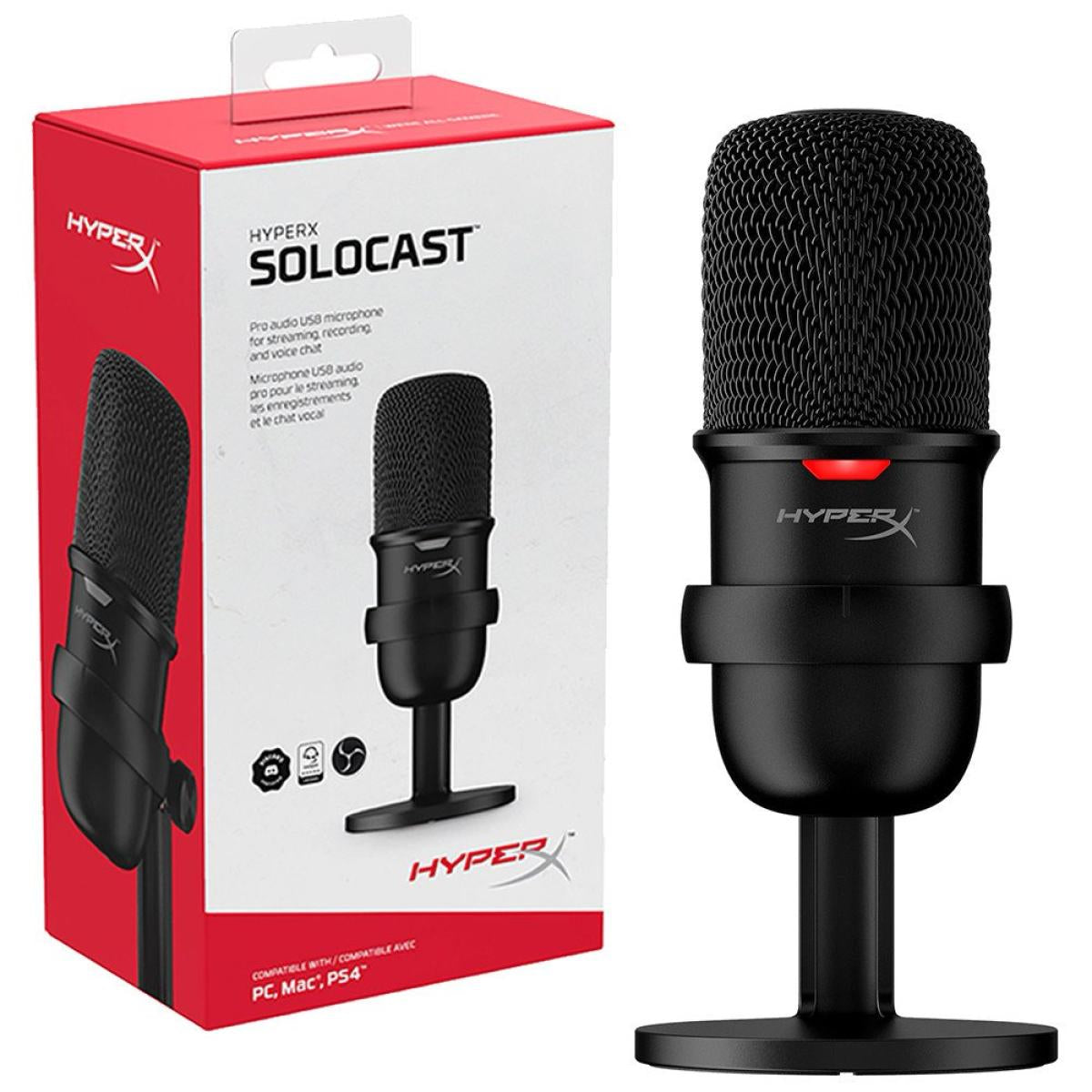 HP HyperX SoloCast USB Condenser Gaming Microphone, for PC, PS4, and Mac