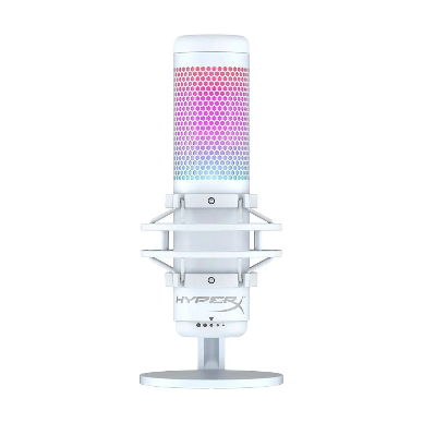 HyperX QuadCast S - USB Microphone With RGB Lighting White