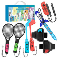 Sports Game Accessories Bundle for NS Switch Sport Accessories, 9 in 1