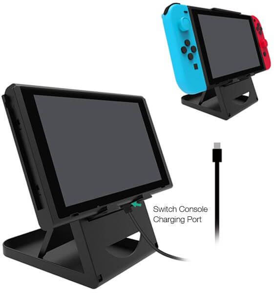 DOBE Folding Support Game Holder Stand for Nintendo Switch Console