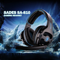 Sades SA-810 Multi-platform Compatible Over-Ear Stereo Bass Gaming Headphone with Noise Isolation Microphone - Black
