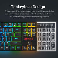 Keyboard Redragon K552 KUMARA Mechanical Gaming Keyboard ARABIC