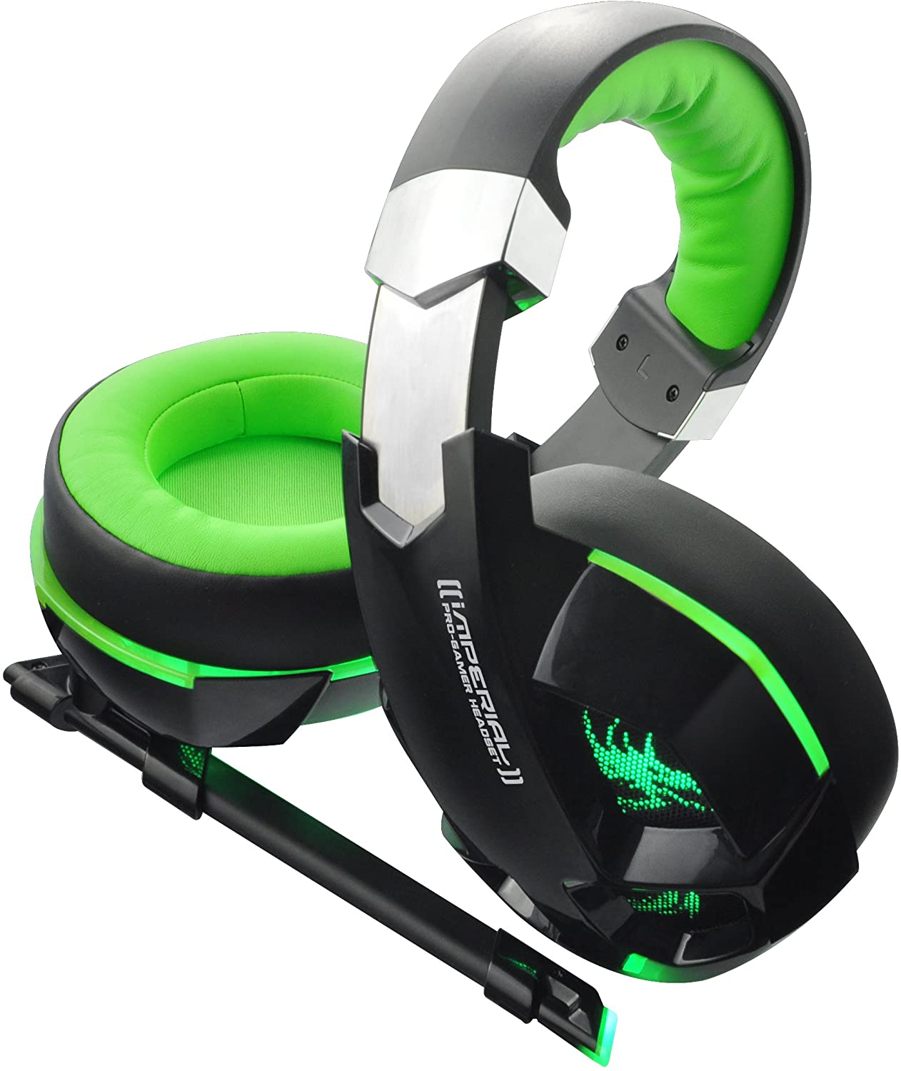 Dragonwar Imperial G-HS-009 Wired Pro Gamer PC Gaming Headset with Noise Cancelling Mic