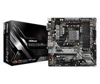ASRock AMD B450M Pro4 Ryzen MicroATX Motherboard