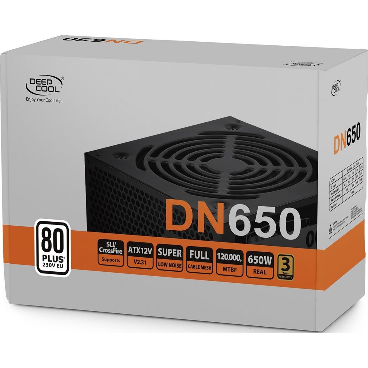 DeepCool DN650 650W 80+ ATX Power Supply Black