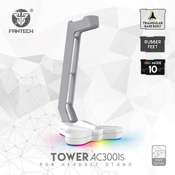 FANTECH AC3001S RGB HEADSET STAND – WHITE SPACE EDITION
