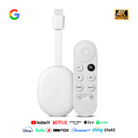 Google Chromecast (4th Gen) TV Streaming Entertainment 4K HDR Snow