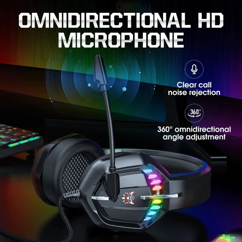 ONIKUMA X28 RGB Professional Gaming Headphone