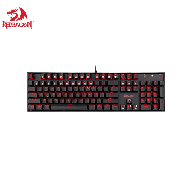 Redragon K551-1 MITRA Red Backlit Mechanical Keyboard With Blue Switches