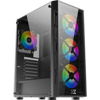 Xigmatek CoolBox Fixed RGB Fans Front & Left Tempered Glass Gaming Case